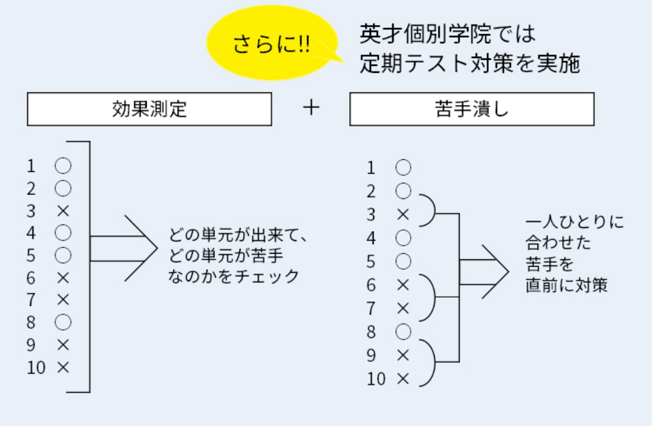 効果測定と苦手潰し