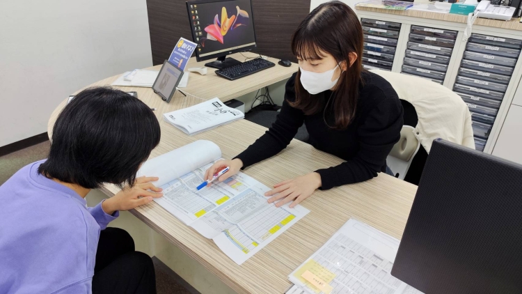 学習相談の様子