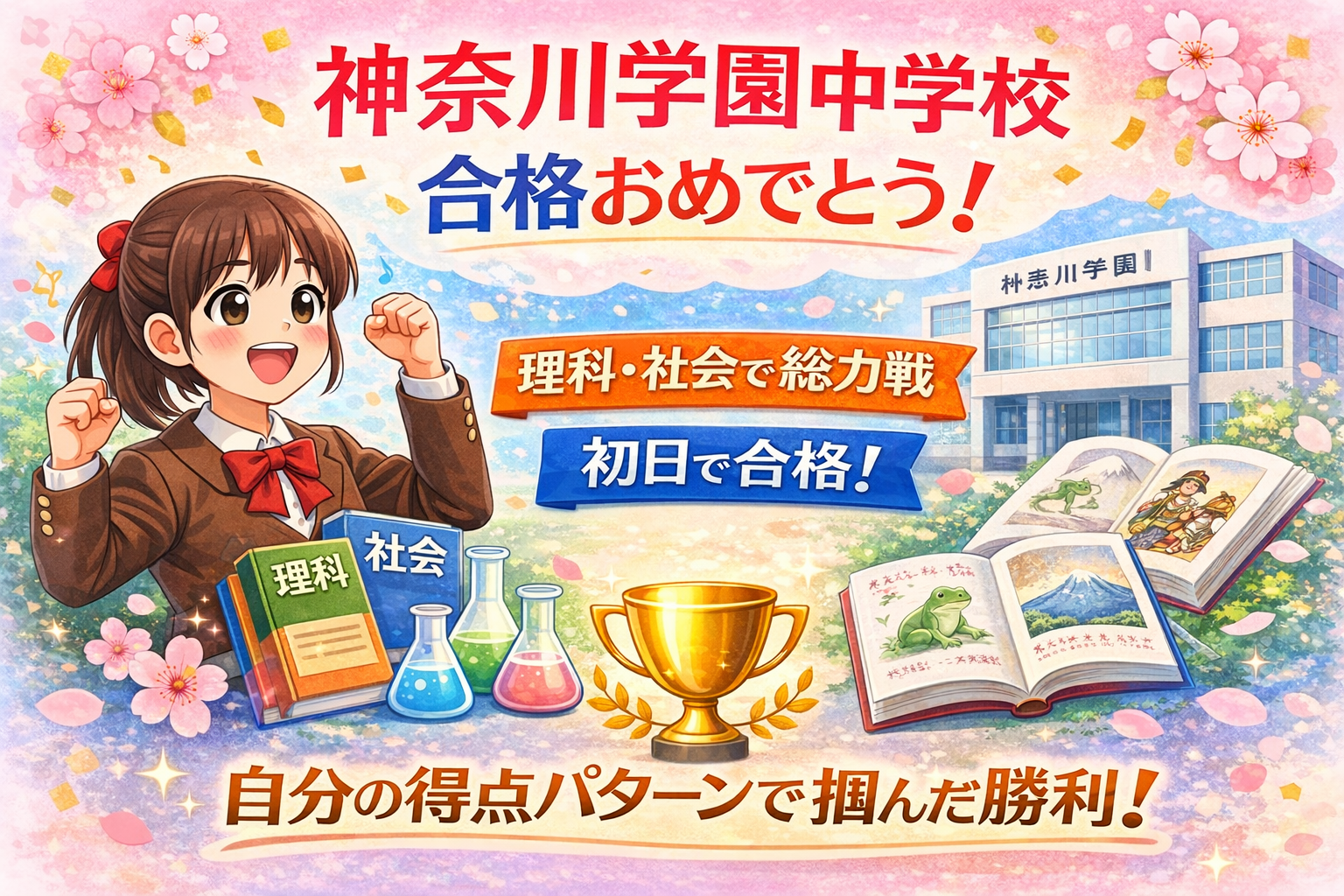 神奈川学園中学校 合格！