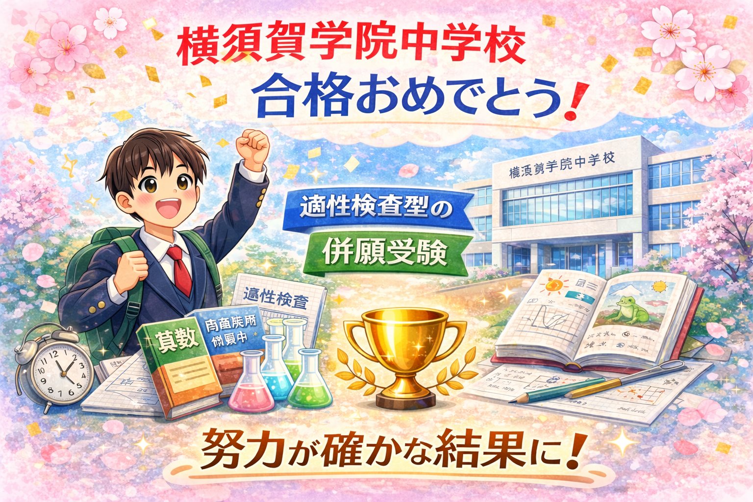 【合格速報】 適性検査型で横須賀学院中学校 合格！