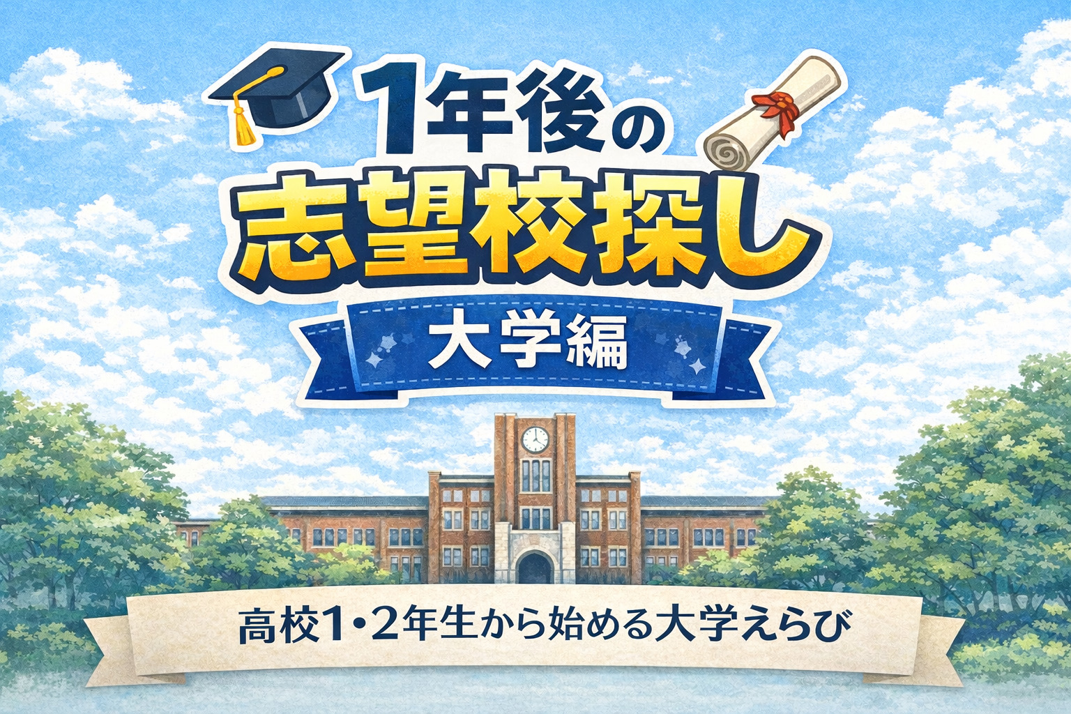 1年後の志望校探し：大学編
