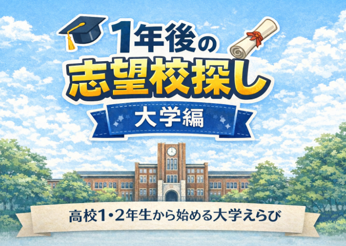 1年後の志望校探し：大学編
