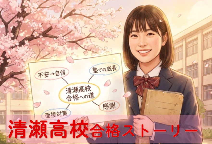 【合格体験記】不安を自信に変えて掴んだ「清瀬高校」合格！Ｓ.Ｍさんのストーリー