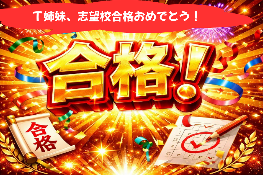 各種志望大学合格の双子。