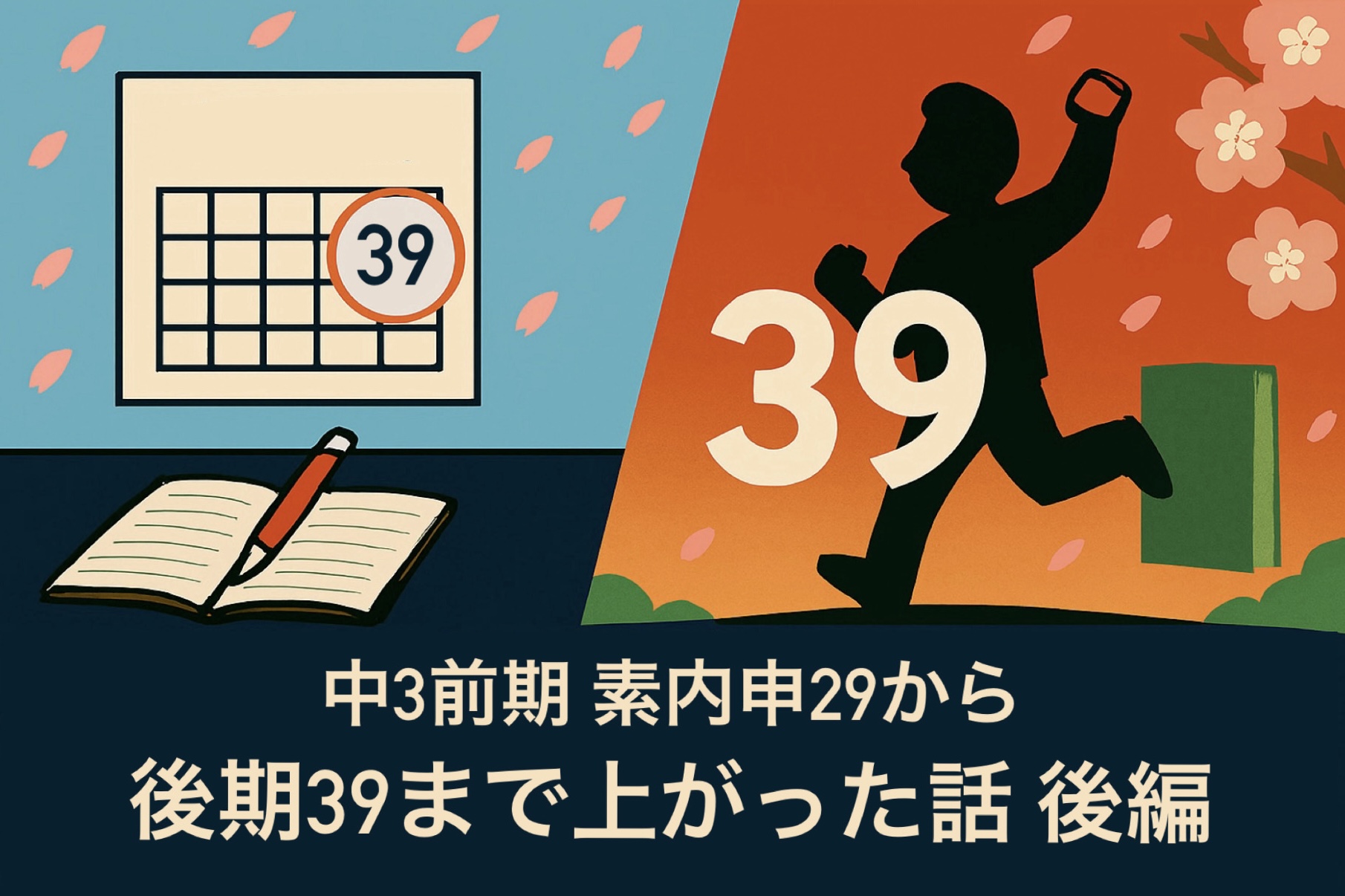 中3前期素内申29から、後期39まで上がった話・後編