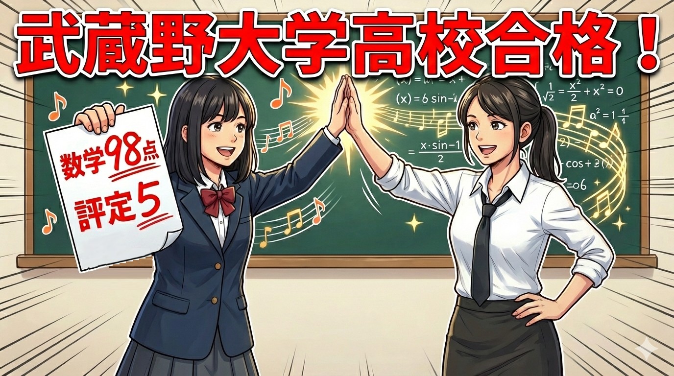 一般入試での逆転合格！武蔵野大学高校を掴み取るまで