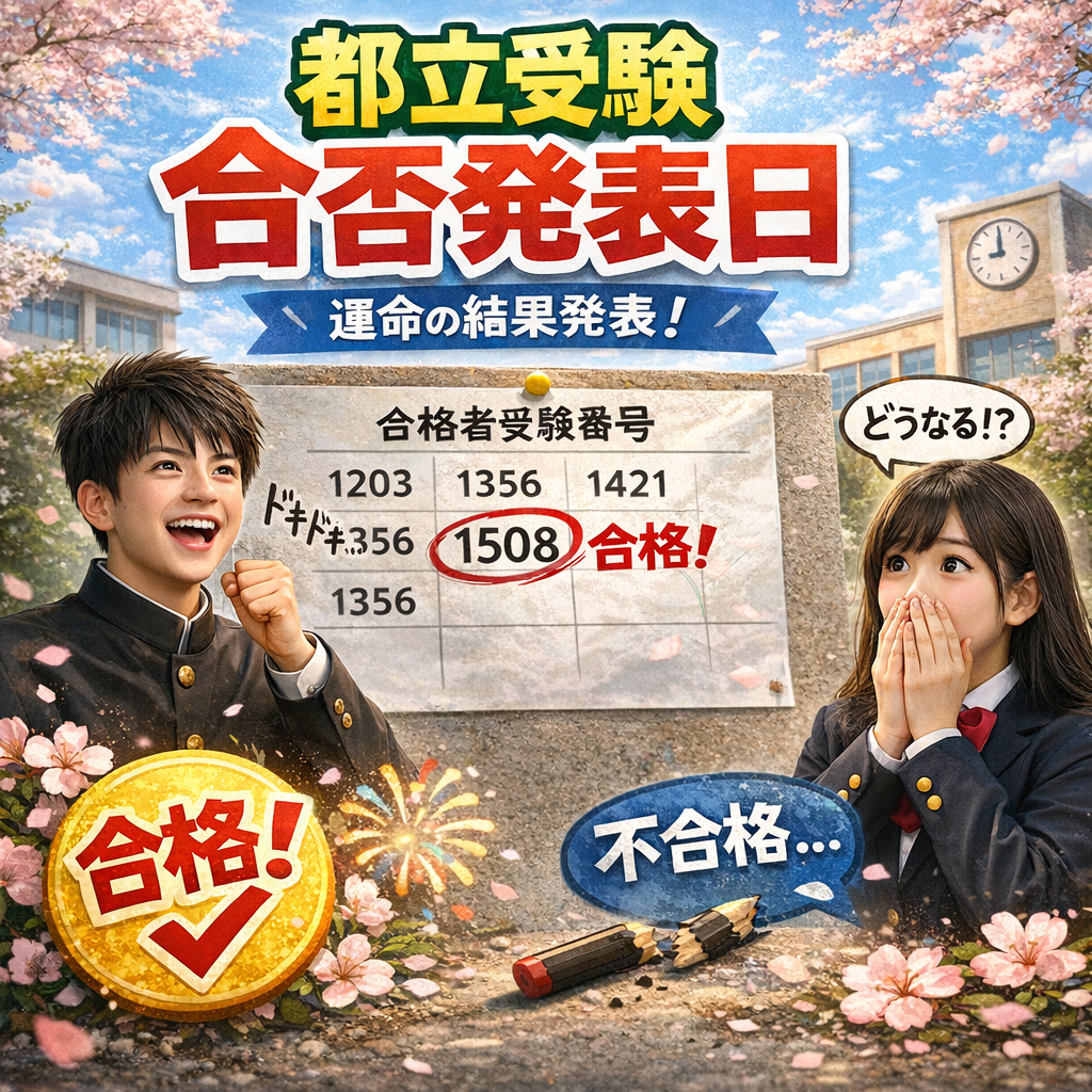 都立合格速報！！