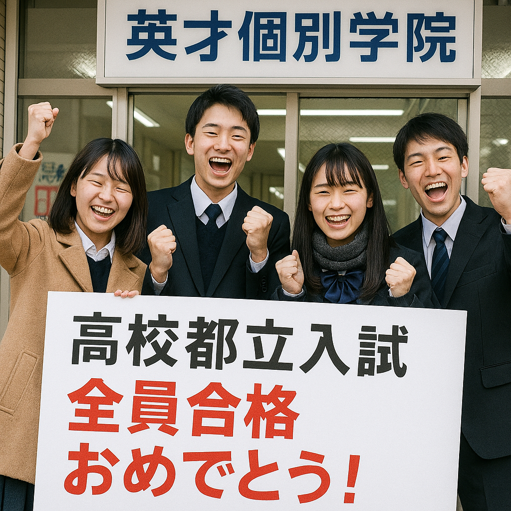 高校都立入試　結果速報　全員合格おめでとう！！