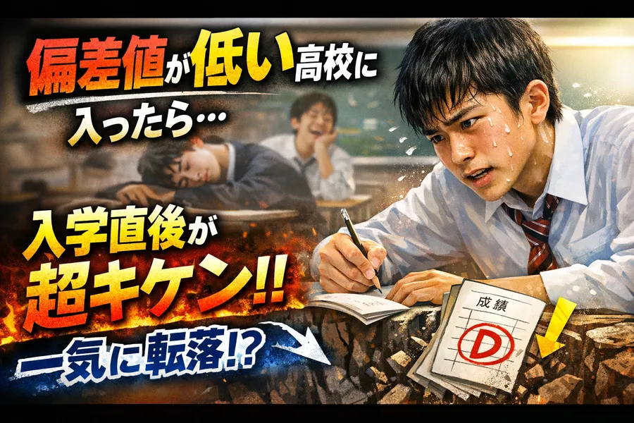 【高校選びの盲点】合格者の点数幅から見える「実は少し低めの高校ほど入学時が大変」な理由