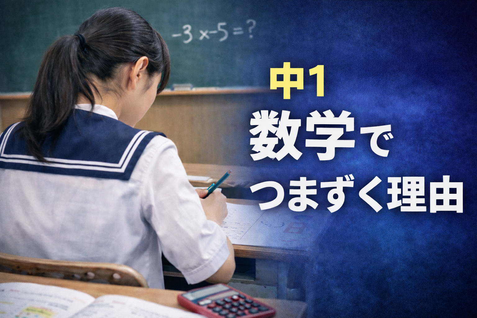中1が最初に数学でつまずく理由