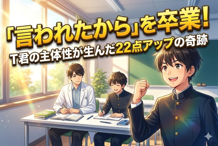 「言われたから」を卒業したT君！　22点アップで手にした自信！