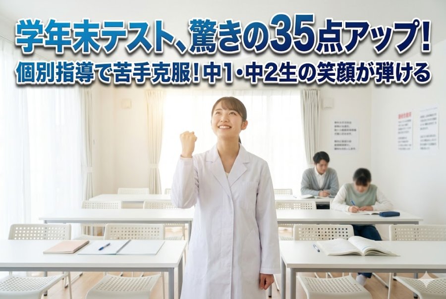 学年末テスト結果！驚きの点数アップと高得点が続出