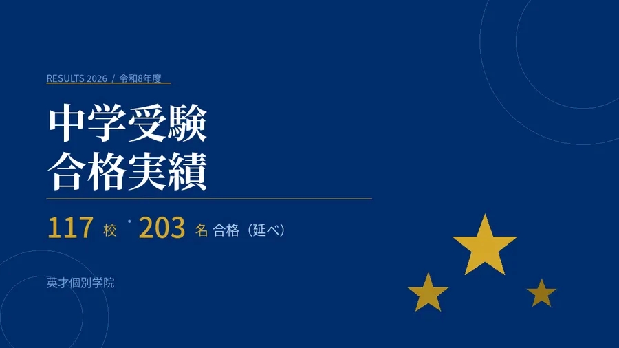 令和8年度 中学受験合格実績