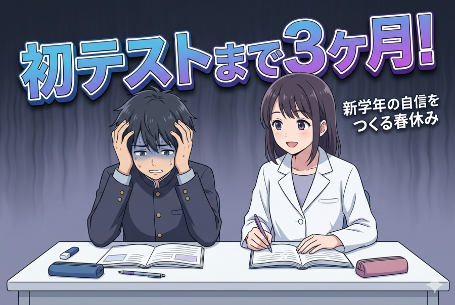 実はもう3ヶ月を切っている、中学最初の定期テスト！
