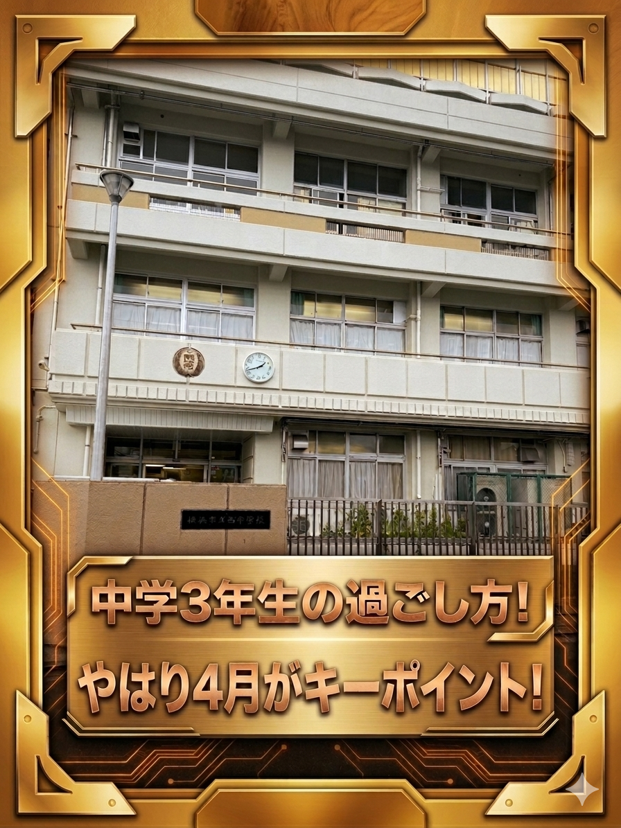 「受験まであと10ヶ月」―老松中・西中・岡野中の中3保護者が4月に知っておくべきこと