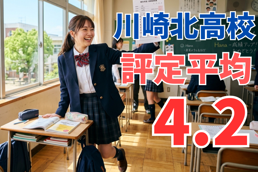 【川崎北高校】評定平均4.2！