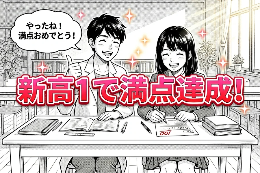 祝・英数国満点！新高1の模試で最高のスタート！