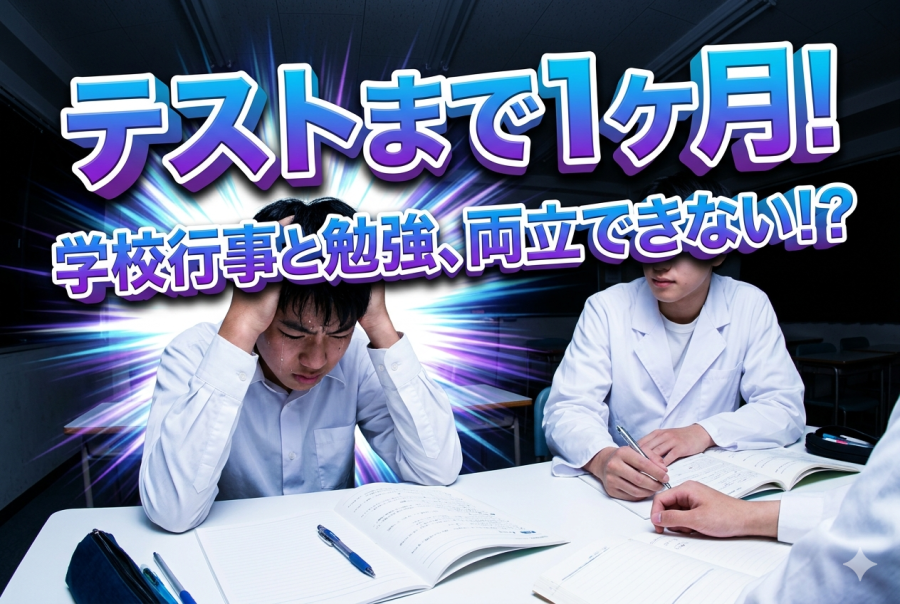 定期テストまで1ヶ月！学校行事と両立して目標点を狙う方法