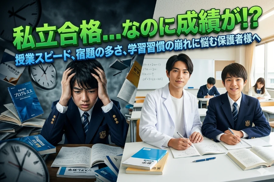私立中学進学後の勉強のお悩み、一人で抱え込んでいませんか？