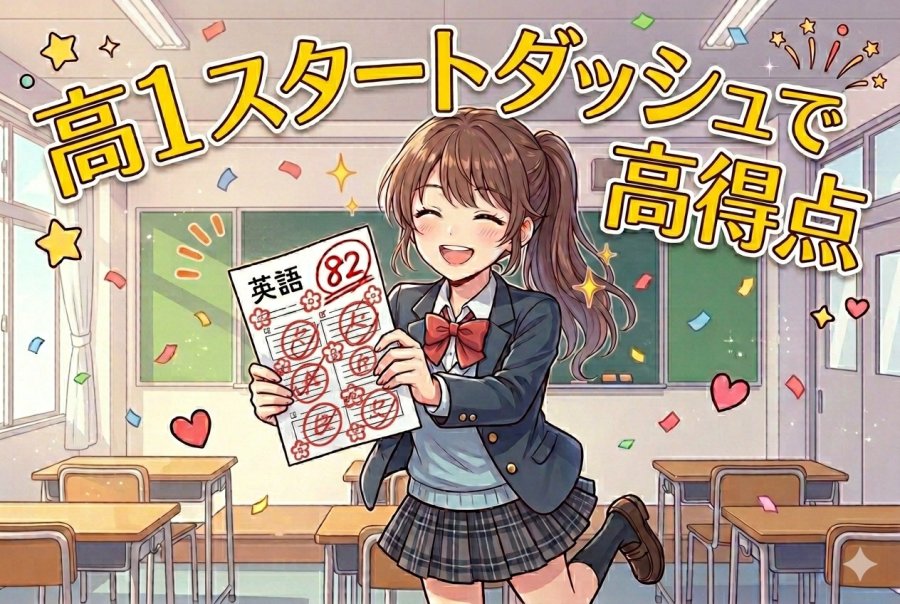 【英語】中3: 58点→高1: 82点へ。「苦手に向き合った」中間テスト