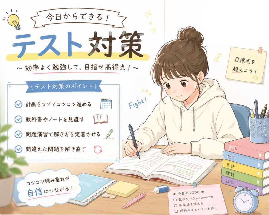 もうすぐ期末テスト！