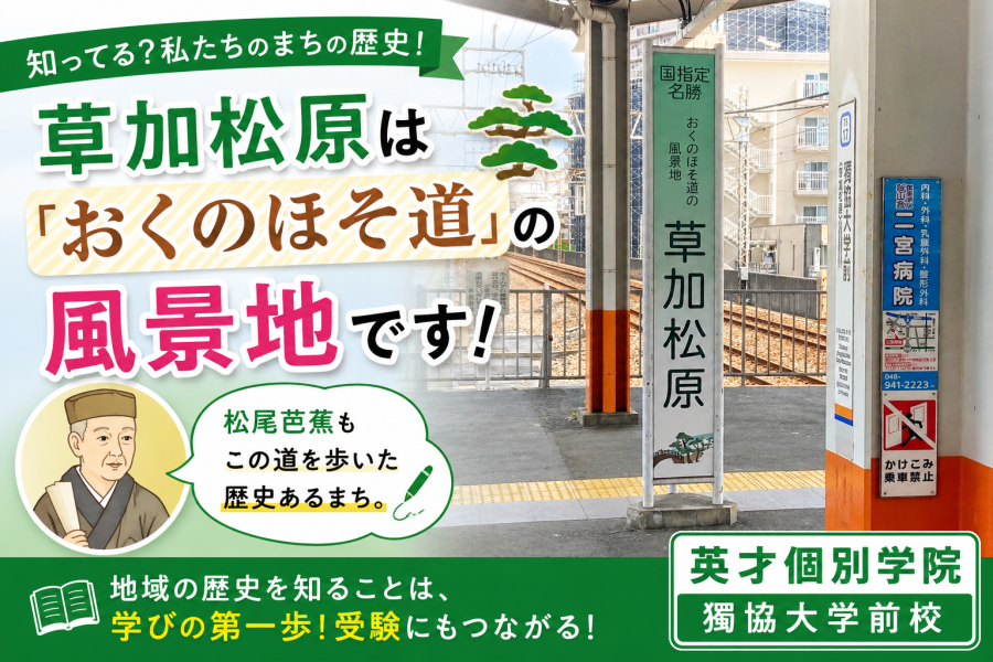  草加松原は「おくのほそ道」の風景地！
