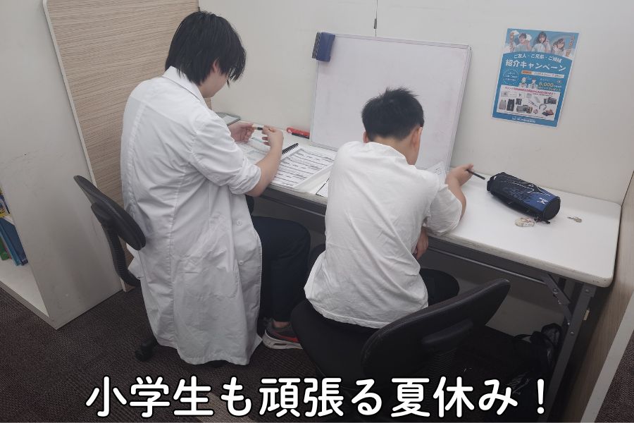 小学生も頑張る夏休み！