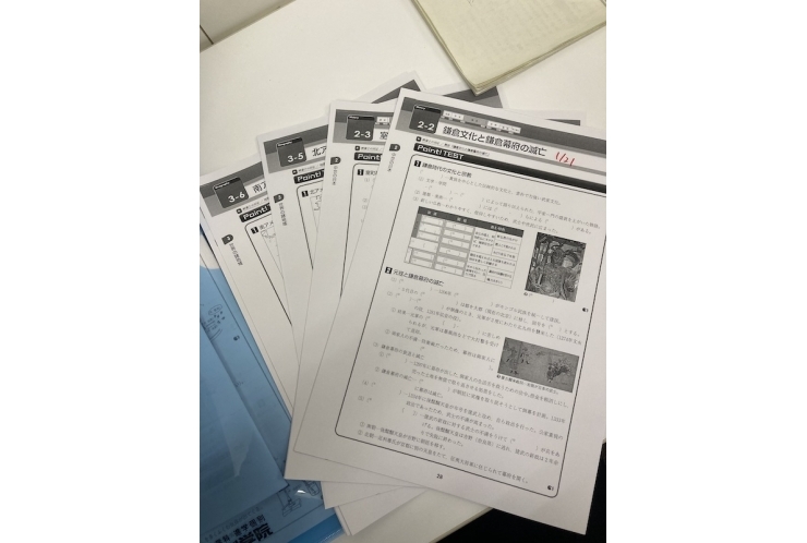 テスト対策プリント配布！