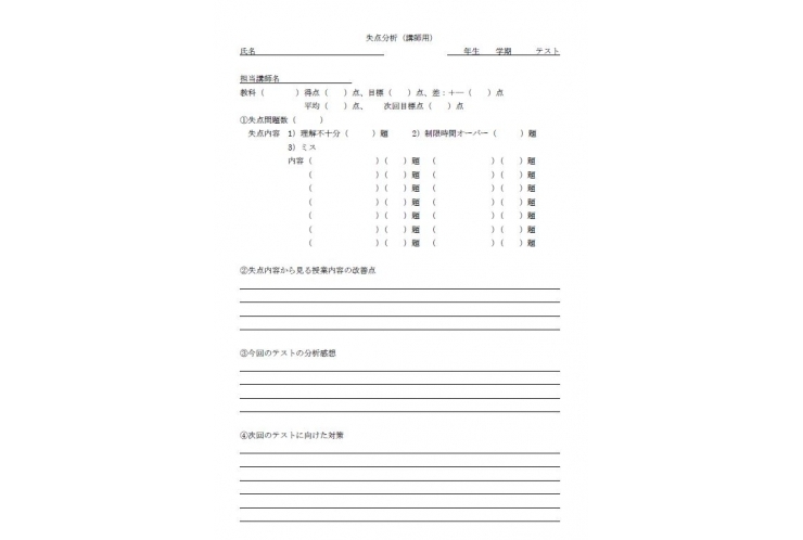 【テストの振り返り】自分でPDCAサイクルを回せる人材を育てる