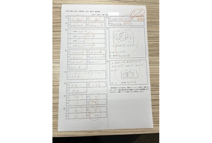 高校1年生の1学期中間速報♪♪