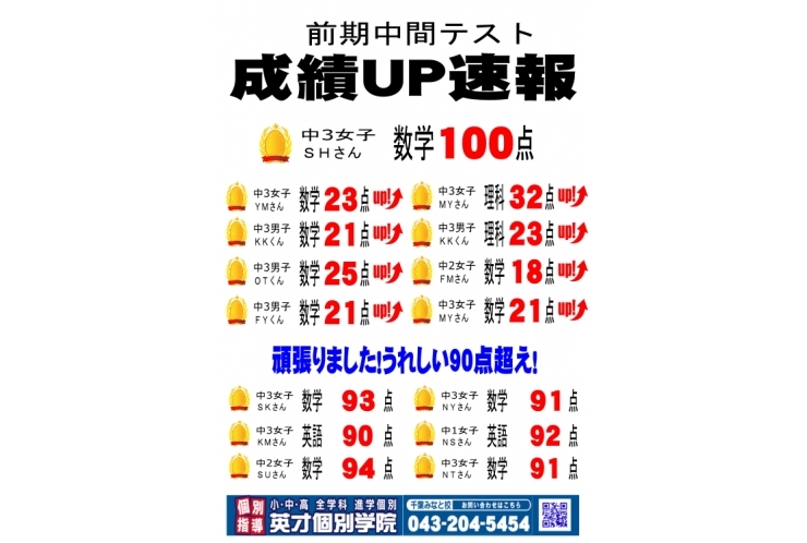 成績アップ速報③