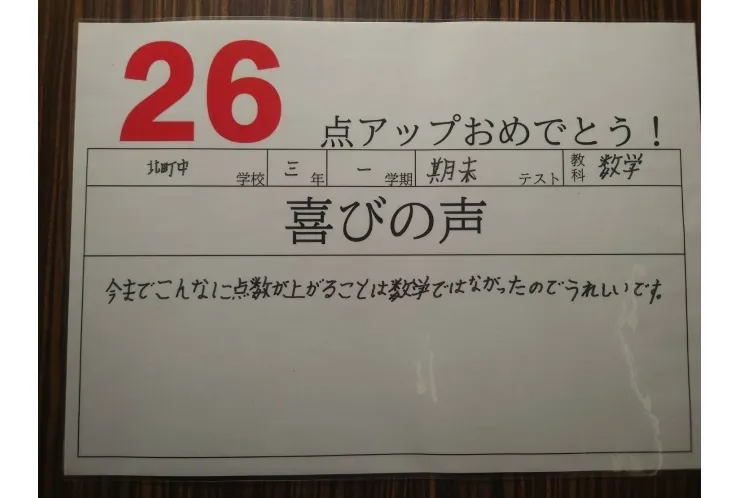 期末テスト結果☆⑥