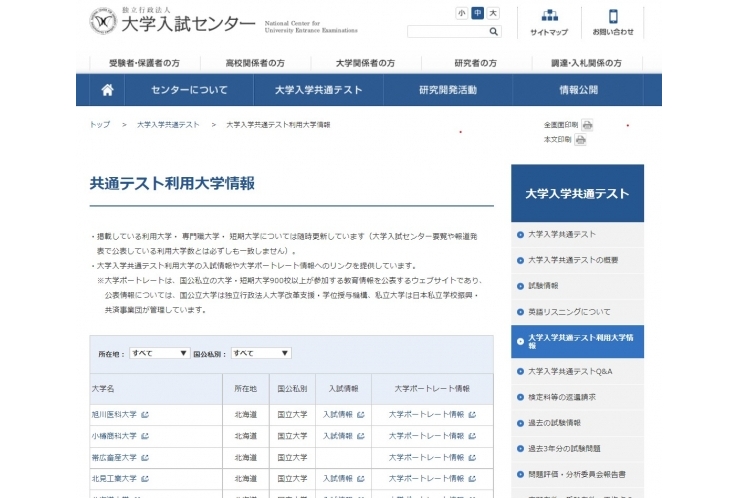 共通テスト出願間近、利用大学をチェック