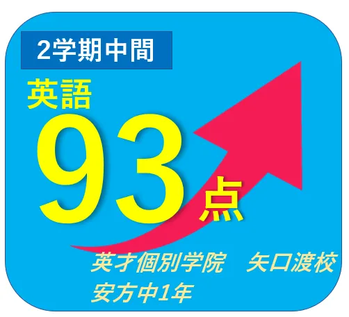 安方中２学期中間テスト結果速報！！【英才個別学院　矢口渡校】