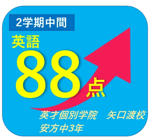 安方中２学期中間テスト結果速報！！②【英才個別学院　矢口渡校】