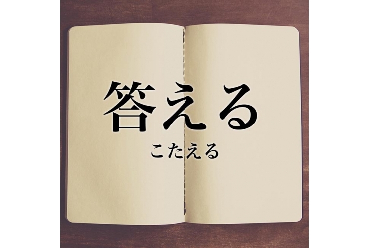 意味が似ている単語のニュアンスと使い方の違い⑩「答える」