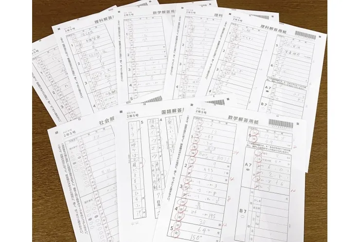 塾内模試　自校採点いたしました☆彡
