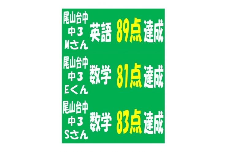 テスト結果続々回収中！