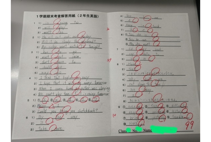 テスト結果速報！