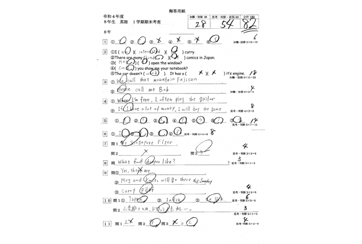 速報！！板橋第一中２年、英語21点up！！！