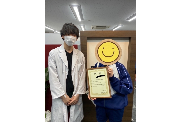 大島中学校Yさん　2カ月で30点UP！