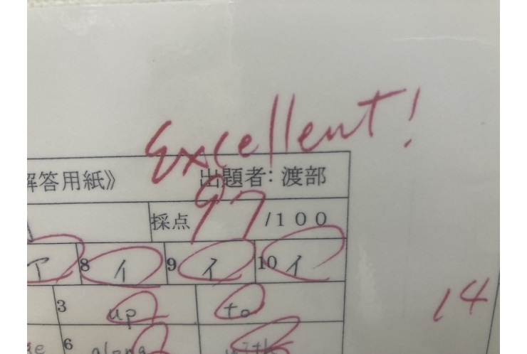 私立高校生のテスト結果