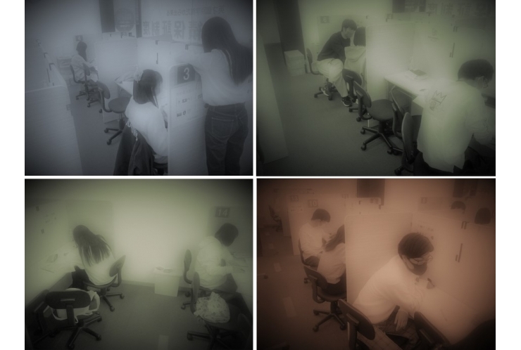 高校生のテスト対策、6時間連続で実施