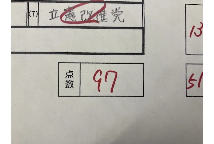 【中原中】社会97点！