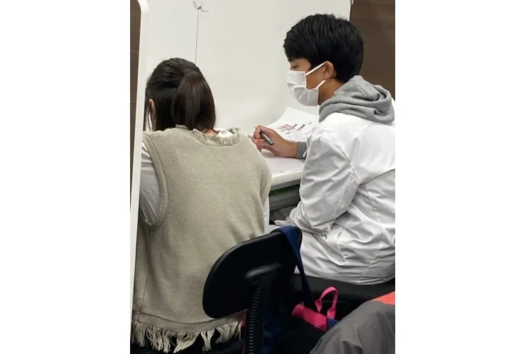 中学2年生55点から85点にUP