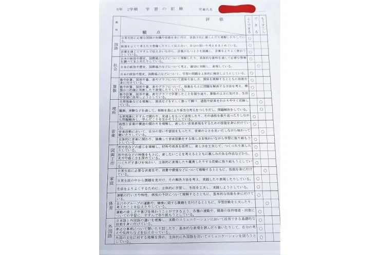 【あゆみ】算数と国語と英語が全部「よくできる」です！