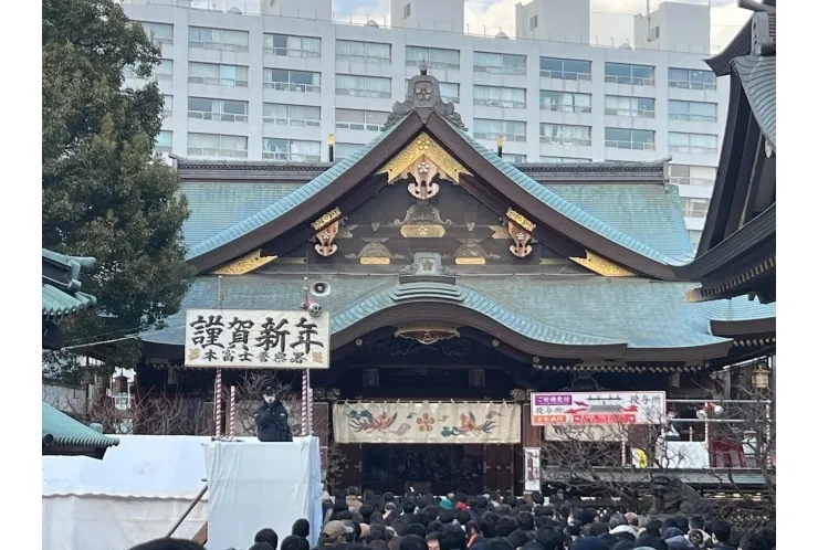 湯島天神で合格祈願！