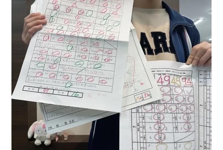 【成績アップ速報】藤の木中2年 Yちゃん 5科444点達成！