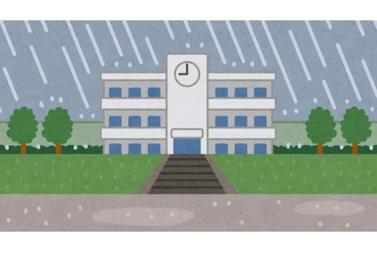 雨の日の　傘もうれしい　おらが塾