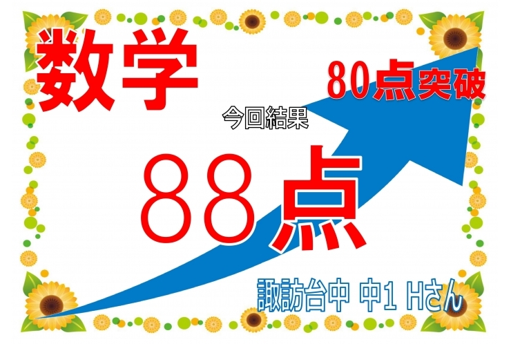 期末テスト点数速報③